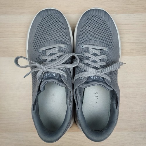 Scarpe Kizik Uomo 9 / Donna 10,5 Grigio Mani Libere Slip-On Sneakers Attive - Foto 12 di 23