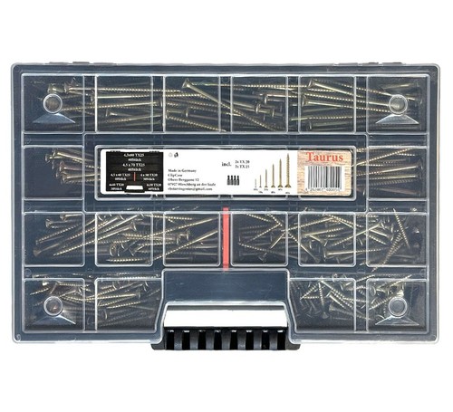 FRACKMANN 320 Piece Screw Set - Torx Wood Screws & Chipboard Screws - Picture 3 of 4