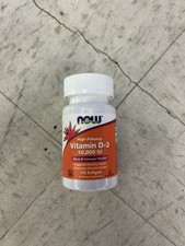 NOW FOODS Vitamin D-3 10 000 IU 120 Softgels Expires 12/2027