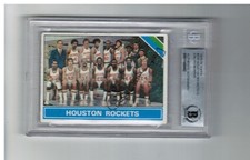 Calvin Murphy Signed 1975-1976 Card - Beckett Authentic - Encased