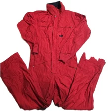 Vintage Serac Red Ski Suit One Piece Snowsuit Men’s 40 Retro 80s 90s Snow