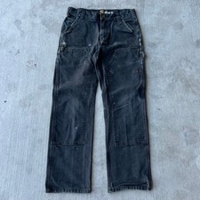 Y2K Carhartt faded gray double knee work wear carpenter pants