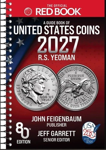 2027 Whitman Red Book Guide of United States Coins 80th Spiral  *** IN STOCK ***