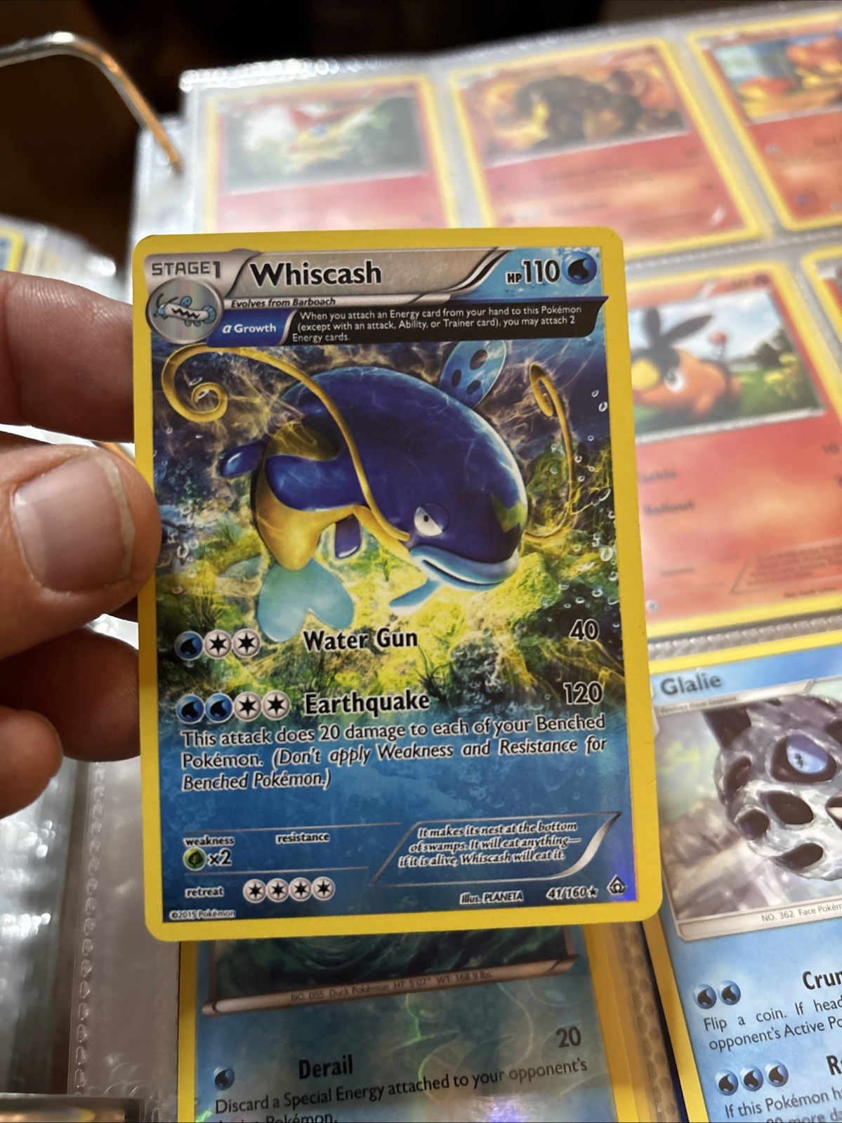 Whiscash (Alpha) 41/160 Reverse Holo Rare - XY Primal Clash - Pokémon TCG - NM 