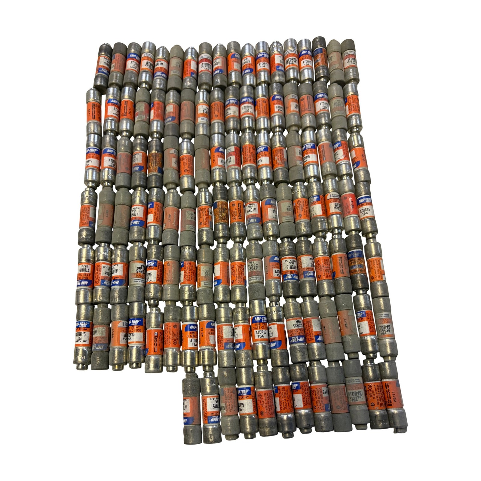 LOT OF 120 Amp-Trap 2000 ATDR15 15A Class CC Time Delay Current Limiting Fuse