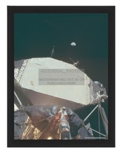APOLLO LUNAR LANDER VIEW OF EARTH FROM THE MOON 8X10 FRAMED PHOTO