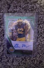 2021 Panini Prizm Draft Picks Draft Picks Autographs Ben Mason.Green PrizmAU, RC