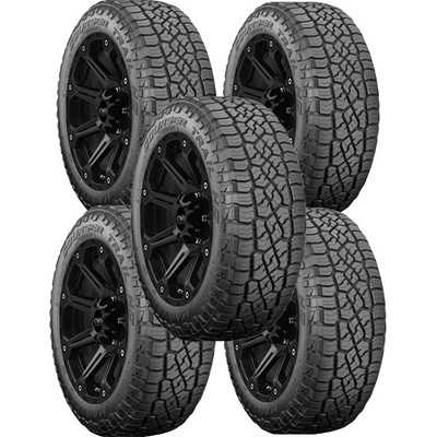 (QTY 5) 35x12.50R18LT Mastercraft Courser Trail HD 128R LRF Black Wall Tires