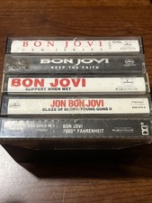 BON JOVI CASSETTE LOT 5   TESTED  