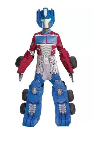 Optimus Prime Converting Transformers Deluxe Halloween Child Costume M 8-10 - Picture 3 of 14