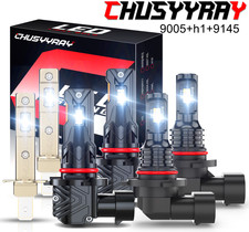 6PCS LED Headlight High Low Fog Light Bulbs Combo For Subaru Outback 2000-2004