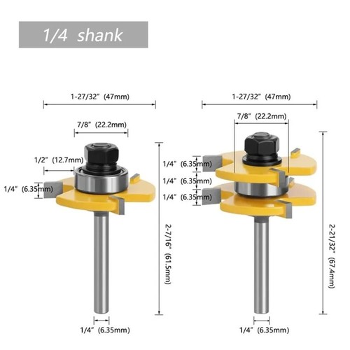 3 Teeth Woodworking Milling Cutter Wear Resistant Carving Cutter Hand Tool - Picture 2 of 8