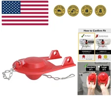 Plus Standard 2-Inch Toilet Flapper - Long Lasting Rubber - Easy to Install -...