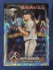 2024 Topps Chrome Update #USC87 AJ Smith-Shawver RayWave Rookie Braves