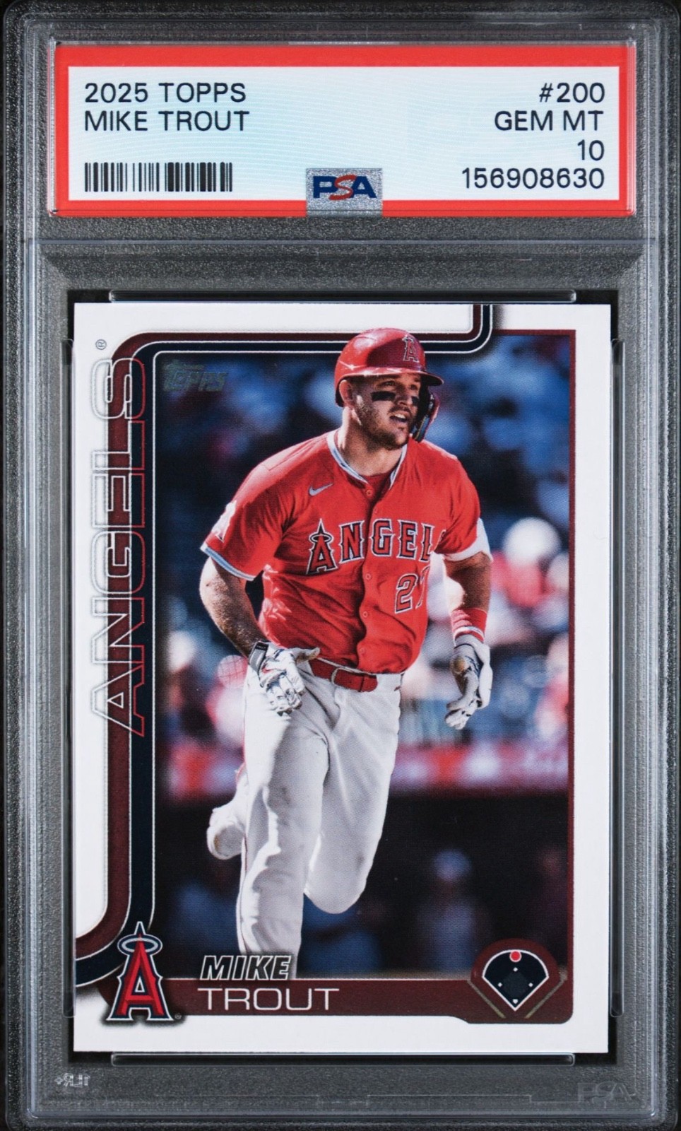 2025 TOPPS #200 MIKE TROUT ANGELS PSA 10