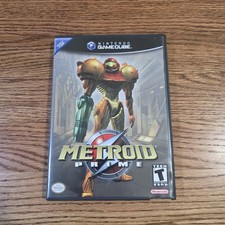 Metroid Prime Nintendo Gamecube Complete Original Box & Manual Disc Is Good