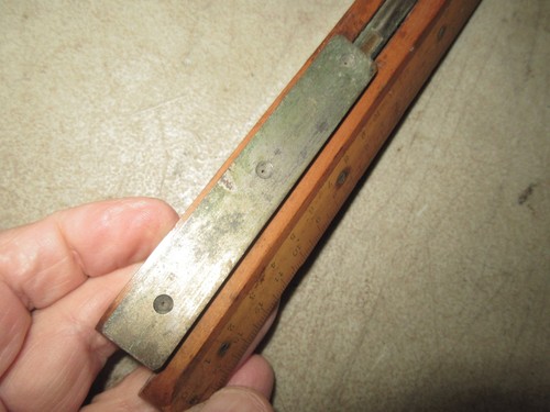 Vintage STE Des Lunetiers Constructeur Paris boxwood sighting level ruler tool - Picture 12 of 24