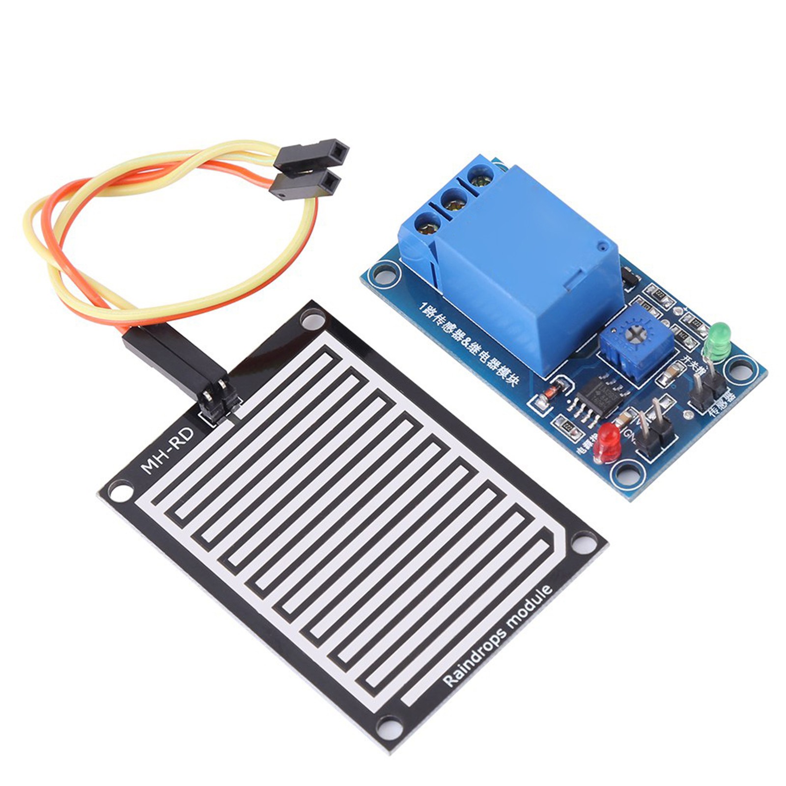 12V Raindrops Controller Module Rain Foliar Leaf Moisture Sensor Relay Swi KRI✈️