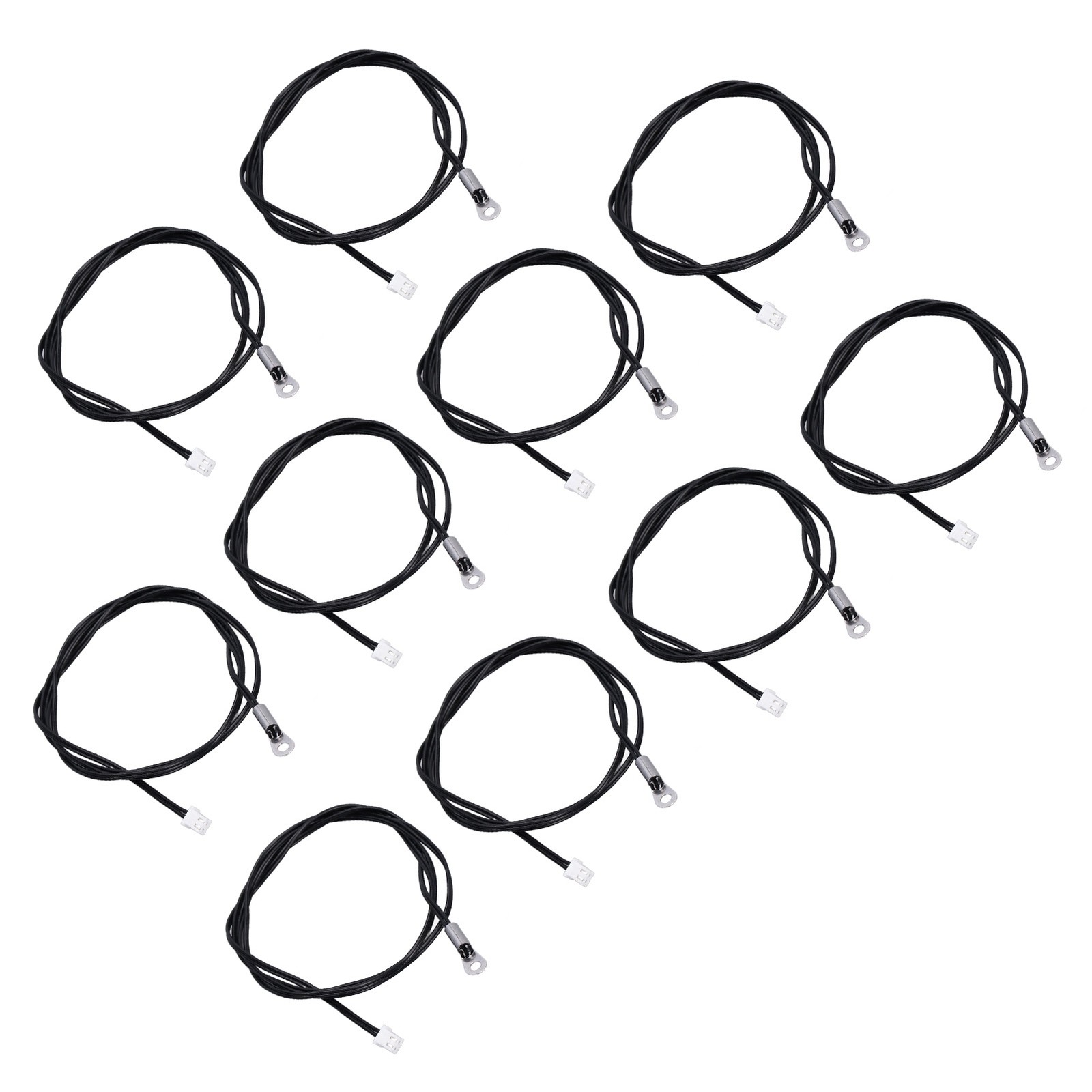 10Pcs Thermistor Probe Temperature Sensor Round Lug Cold Pressed Terminal Co