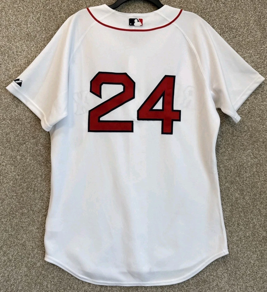 Majestic Authentic MLB Mens 44 Boston Red Sox Manny Ramirez Baseball Jersey USA - Image 2 of 4
