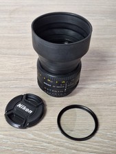 nikon af nikkor 50mm f/1.8d uv filter and rubber lens hood immaculate condition