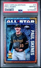 2025 Topps Silver Pack #17 Paul Skenes Chrome All-Stars PSA 10 GEM MT