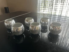 6 Pieces Disco Ball Flower Vase Mirror Disco Ball Glass Vase 