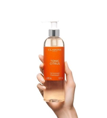 Clarins Paris Tonic Citrus Moussant Foaming Gel All Skin Types 10 Fl. Oz/300 mL