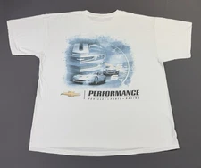 Rare Vintage Y2K Chevrolet Camaro Performance Racing Art White Shirt XL Logo