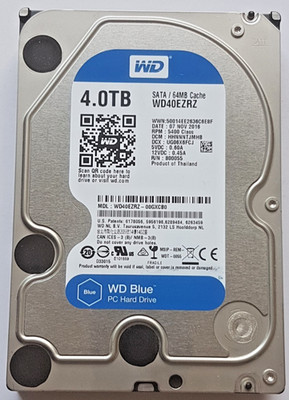4 TB SATA Western Digital WD40EZRZ-00GXCB0 5400RPM 64MB HDD 3,5'' Festplatte