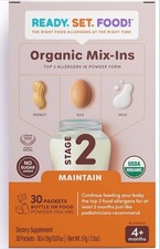  30 Ready, Set, Food Early Allergen Intro Mix-ins 30 Pack Stage 2 Baby 4M 