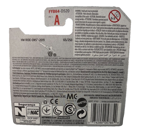 HOT WHEELS 2019 WHEELIE CHAIR HW RIDE DNS 5/5 - Imagen 2 de 2