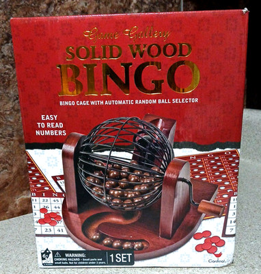 Game Gallery Solid Wood Bingo Set