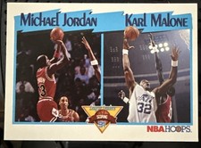 Michael Jordan / Karl Malone LL 1991-92 Hoops #306