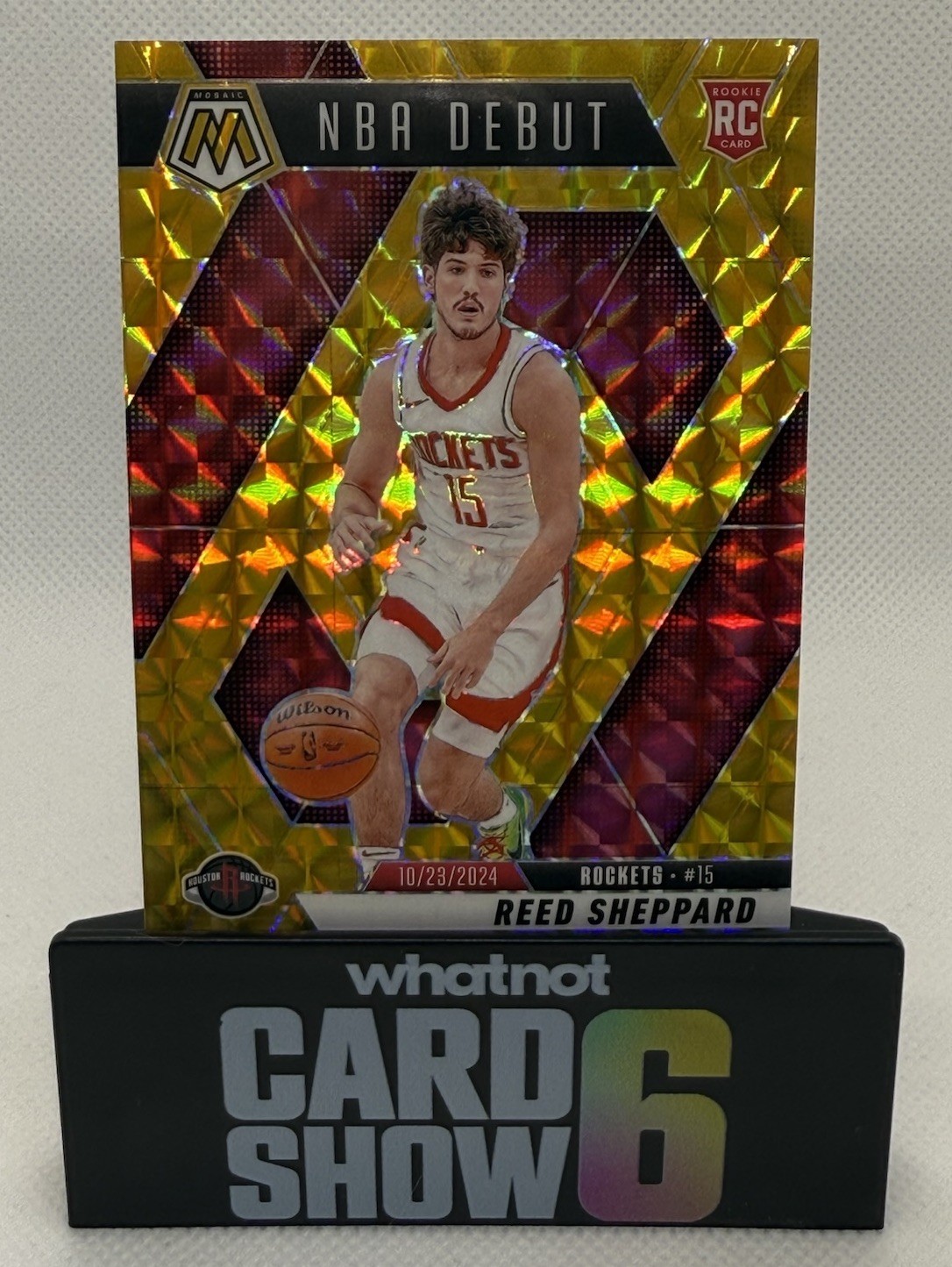 2024-25 Panini Mosaic Reed Sheppard NBA Debut GOLD ROOKIE 🔥 10 /10