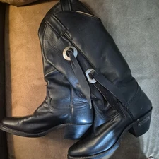 Chippewa Harley Davidson Leather Boots Women's 6M Western 39 Black 71410