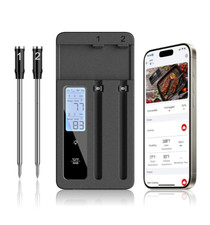 Smart Wireless Meat Thermometer with Dual Pro...