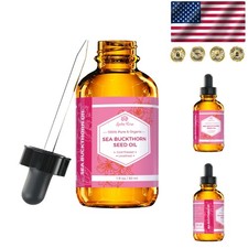 1 oz Sea Buckthorn Oil: Unrefined Cold Pressed Oil for Skin  Hair Benefits