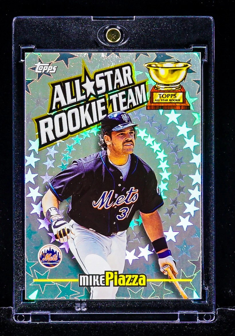 Mike Piazza RARE ALL STAR ROOKIE TEAM FOIL CARD Mets HALL OF FAME