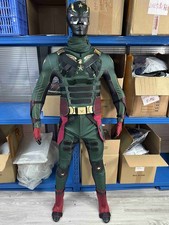 Traje Disfraz Disfraz Soldado Niño Disfraz Los Niños Verde Mono Armadura Conjunto con Máscara