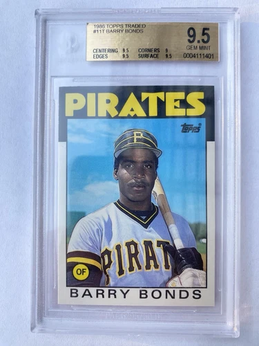 1986 Topps Traded Barry Bonds BGS 9.5 #11T RC