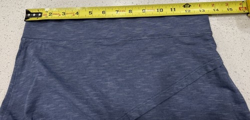 Toad&Co schräger Rock Damen Gr. XS blau Bio Baumwollmischung Reise Freizeit - Bild 3 von 6