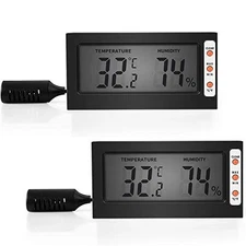 Simple Deluxe Digital Thermometer and Hygrometer with Humidity Probe for Egg