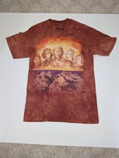 THE MOUNTAIN Grand Canyon Native American Tie-Dye Tee Mens S Made In USA