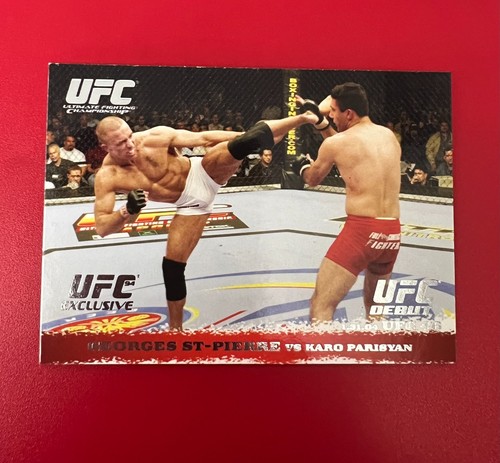 Georges St. Pierre, Karo Parisyan [Exclusive] #17 Ufc Cards 2009 Topps UFC Round 1 card price