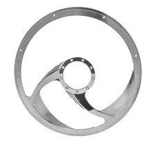 Billet Specialties Steering Wheel 15.5 In Dia 2 In Dish 2-spoke Spyder Ll Alum