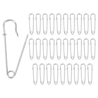 "30X 1,5\" Federriegel-Nadeln FüR Mode/Diy [Silber]"