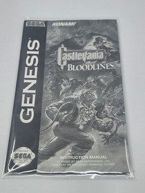 Castlevania: Bloodlines Sega Genesis Complete in Box, Manual + REG - READ ⬇️