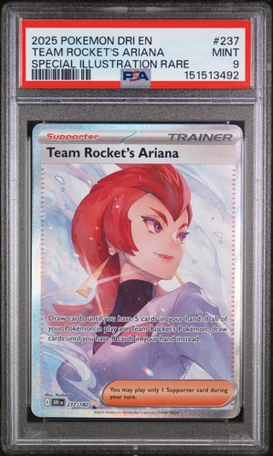 Team Rocket's Ariana graded PSA 9 for sale on eBay