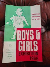 Boys and Girls Exhibition 1966 Programme Bingley Hall Birmingham Vintage